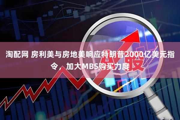 淘配网 房利美与房地美响应特朗普2000亿美元指令，加大MBS购买力度