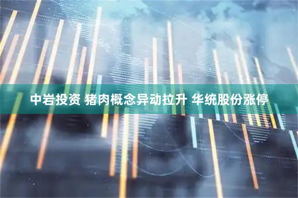 中岩投资 猪肉概念异动拉升 华统股份涨停