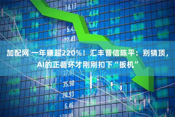 加配网 一年赚超220%！汇丰晋信陈平：别猜顶，AI的正循环才刚刚扣下“扳机”